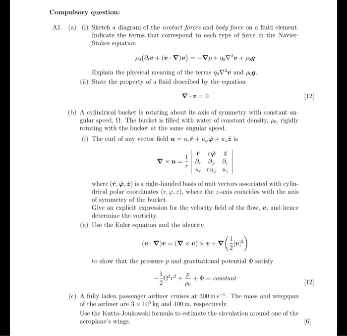 Compulsory question: Al. (a) (i) Sketch a diagram of | Chegg.com