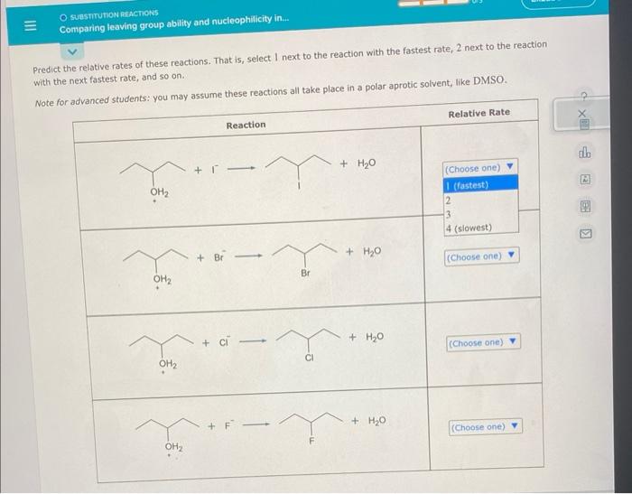 Solved Predict the relative rates of these reactions. That | Chegg.com