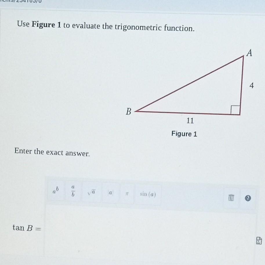 Solved Use Figure 1 To Evaluate The Trigonometric | Chegg.com