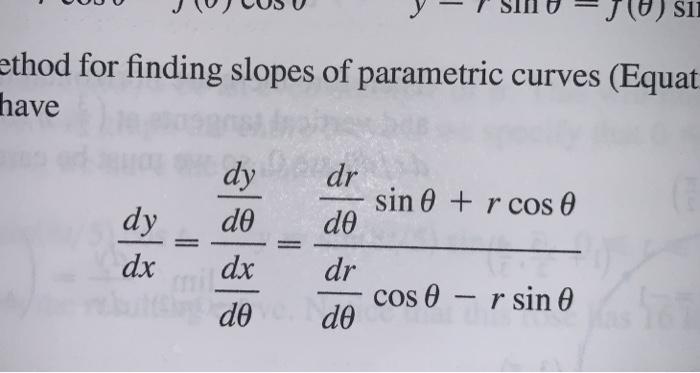 Solved Dy dtheta Rcos Thetha Dx dtheta r Sin Theta Chegg