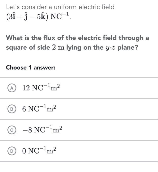 Solved Let's Consider A Uniform Electric Field | Chegg.com