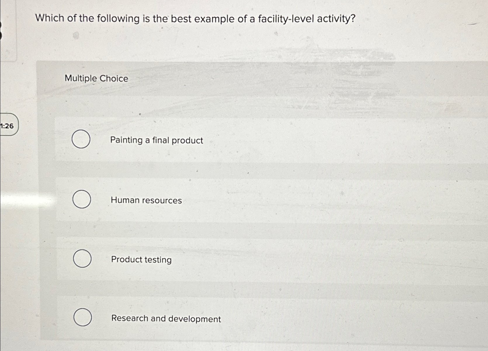 Solved Which of the following is the best example of a