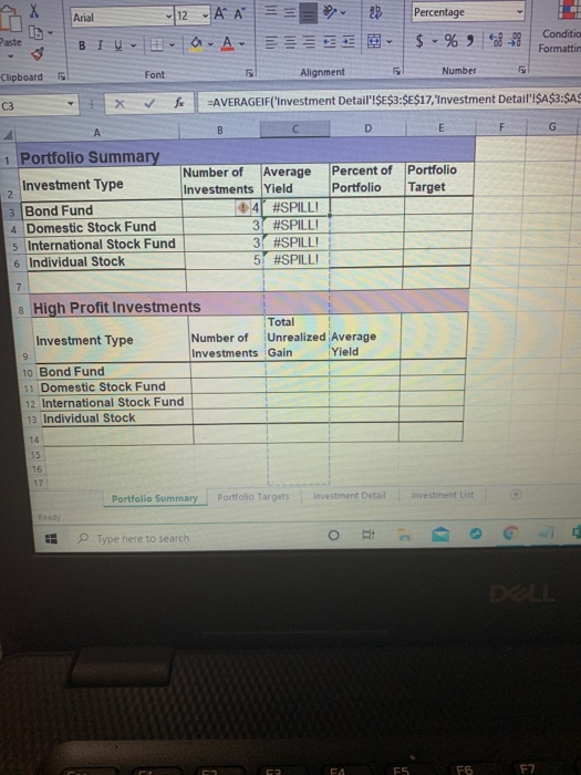 i am having problems formatting the cells i keep | Chegg.com