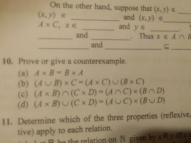 On The Other Hand Suppose That X Y X Y E And Chegg Com