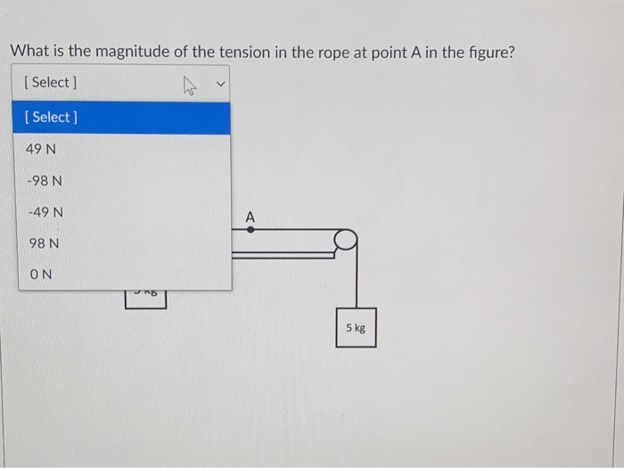 how to find magnitude of tension in a rope