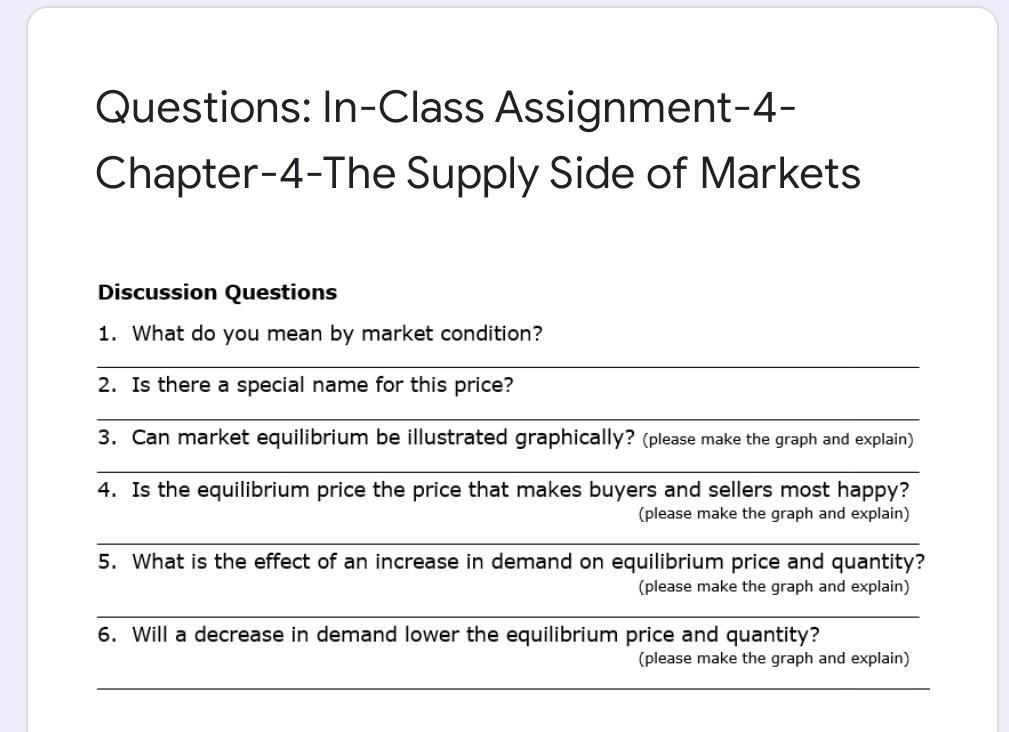 Solved Questions: In-Class Assignment-4- Chapter-4-The | Chegg.com