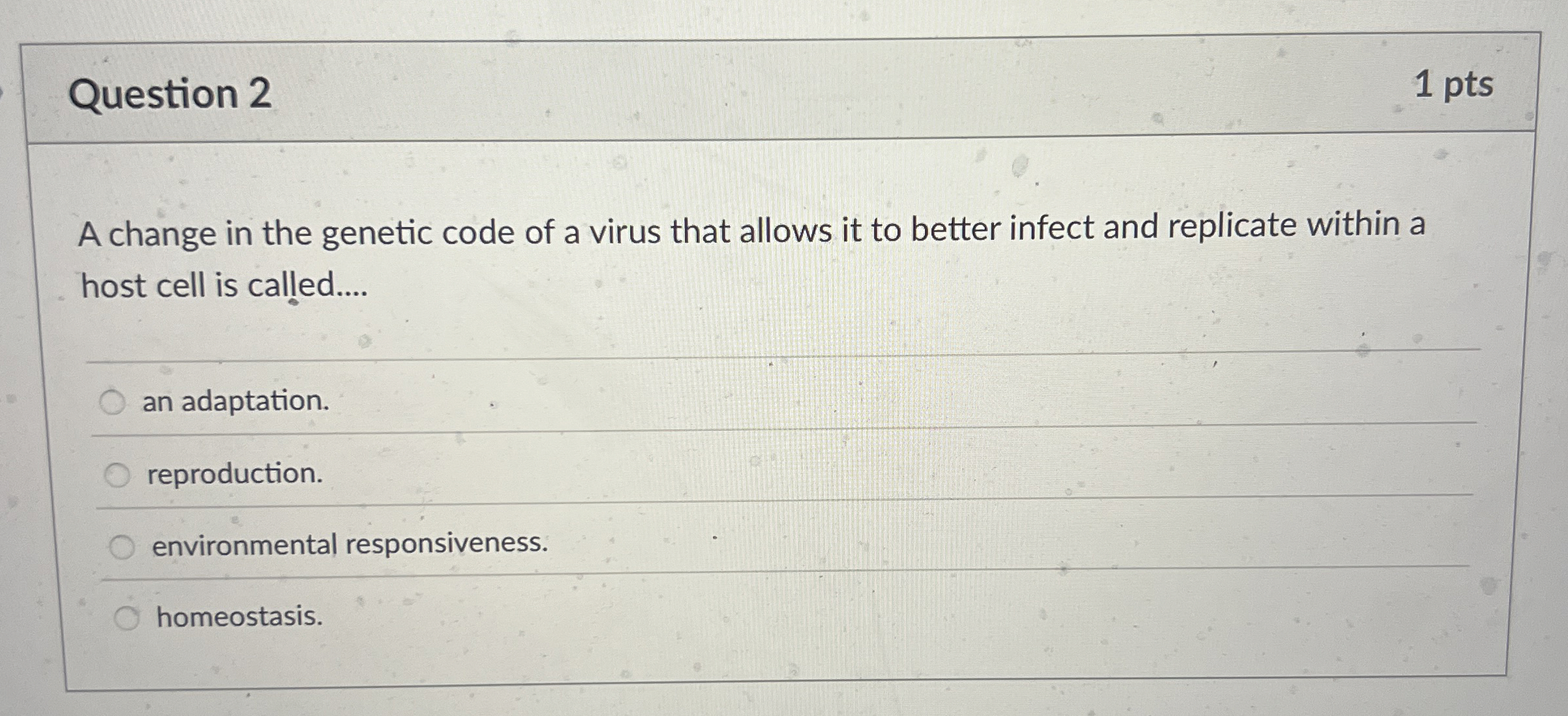 Solved Question 21 ﻿ptsA change in the genetic code of a | Chegg.com