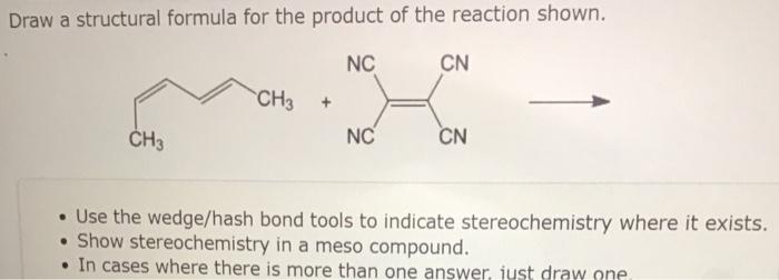 Solved Draw a structural formula for the product of the | Chegg.com