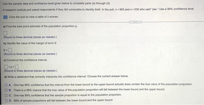 Solved A research institute poll asked respondents if they | Chegg.com