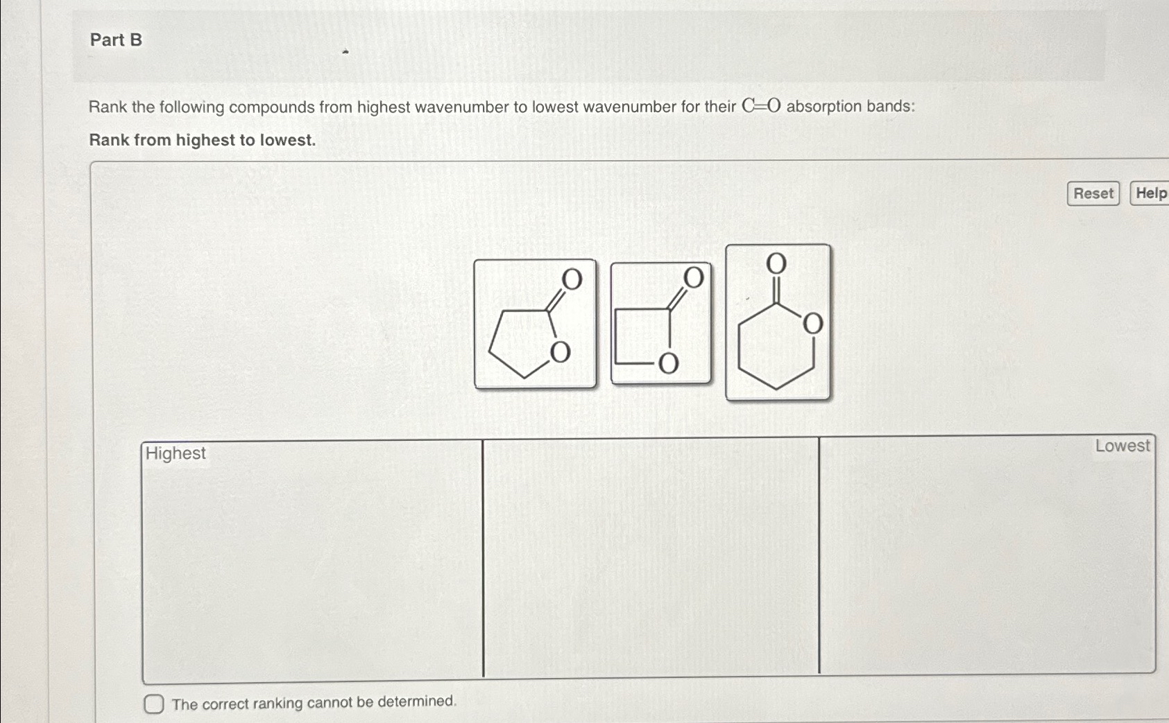 Solved Part BRank the following compounds from highest | Chegg.com