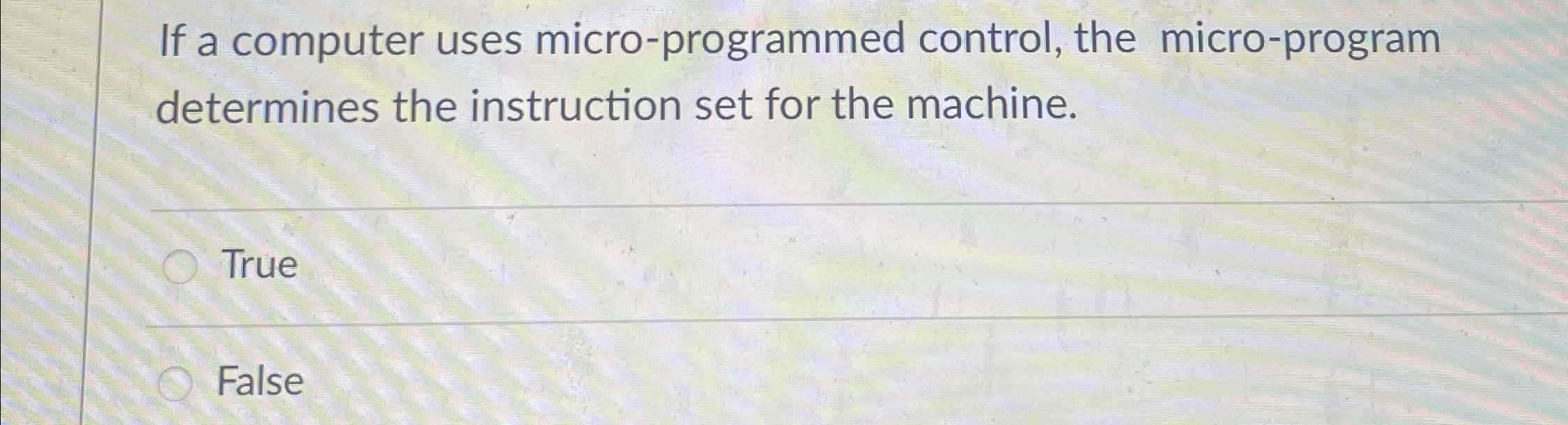 Solved If a computer uses micro-programmed control, the | Chegg.com