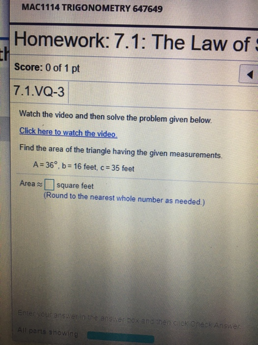 Solved Homework: 7.1: The Law o Score: 0 of 1 pt L 7.1.33 | Chegg.com