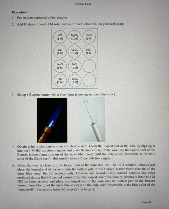 Blue Flame Instructions
