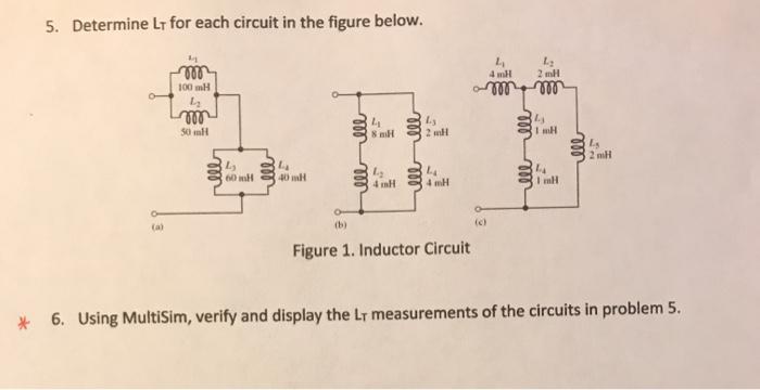 Solved 5. Determine L for each circuit in the figure below. | Chegg.com