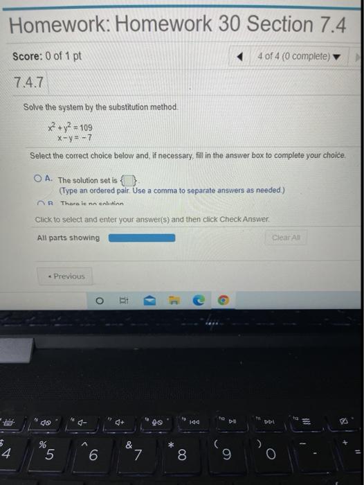 Solved Homework: Homework 30 Section 7.4 Score: 0 Of 1 Pt 4 | Chegg.com