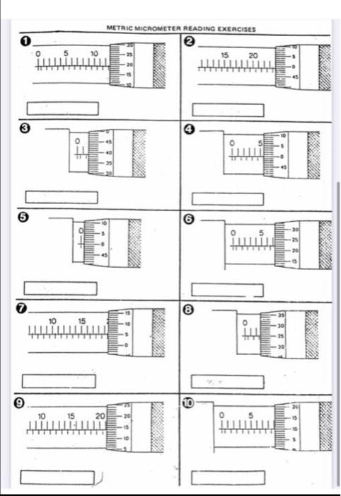 micrometer reading exercises