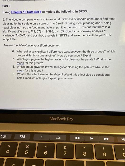 Part 1 Using Chapter 11 Data Set 5 complete the | Chegg.com