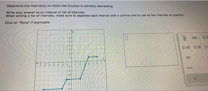 Solved Determine the interval(s) on which the function is | Chegg.com