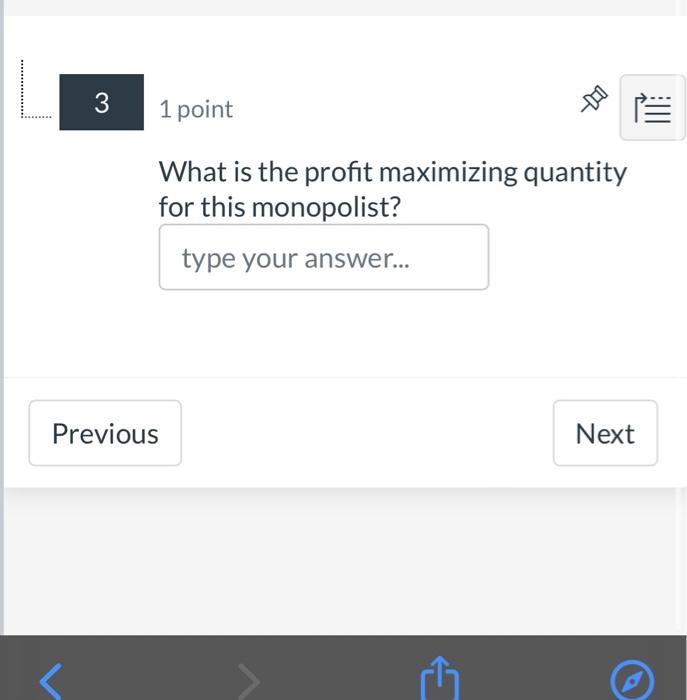 Solved Use the monopoly diagram below to answer the | Chegg.com