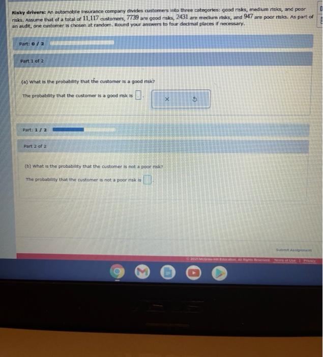 Solved Risky drivers An automobile Insurance company