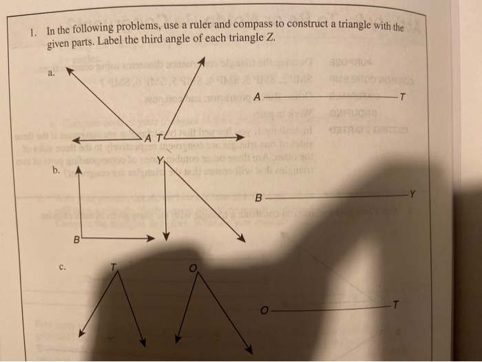 Solved In the following problems, use a ruler and compass to | Chegg.com
