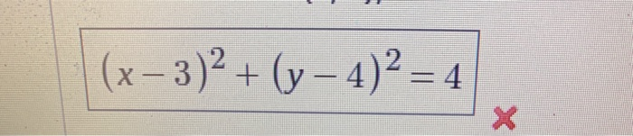 Solved X 3 Y 4 4 Chegg Com