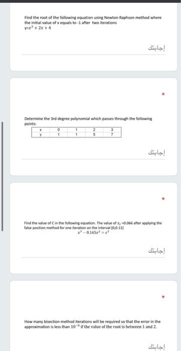 Solved Find the root of the following equation using Newton | Chegg.com