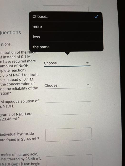 Solved Table 1. Titration data Trial 1 Trial 2 Trial 3 | Chegg.com