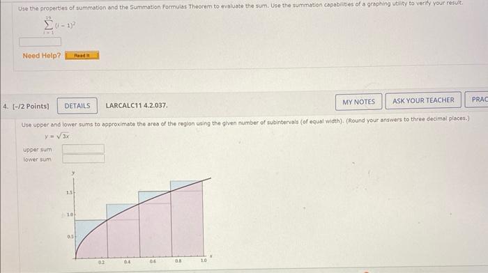 Solved Use the properties of summation and the Summation | Chegg.com