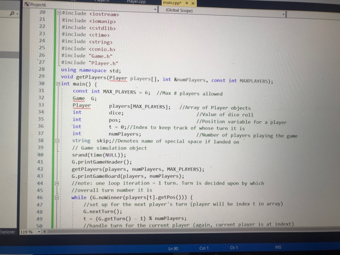 1.Create a new C++ project in Visual Studio. Add a | Chegg.com