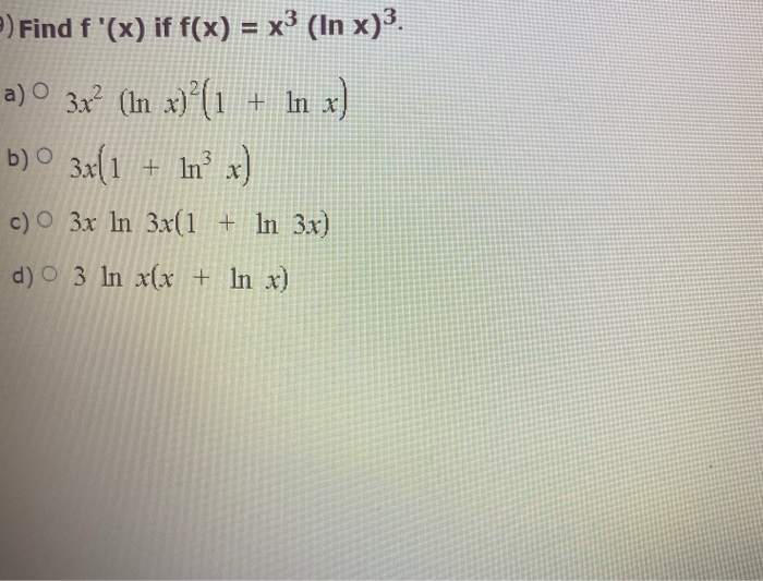 Find F X If F X X3 In X 3 A 0 3x In Chegg Com