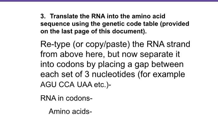 Solved Here is a single strand sequence of DNA: | Chegg.com
