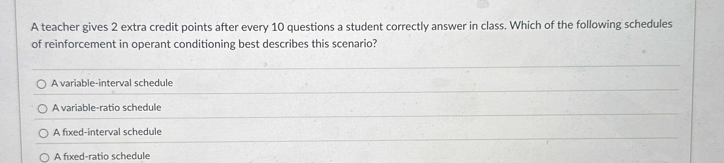 A teacher gives 2 ﻿extra credit points after every 10 | Chegg.com