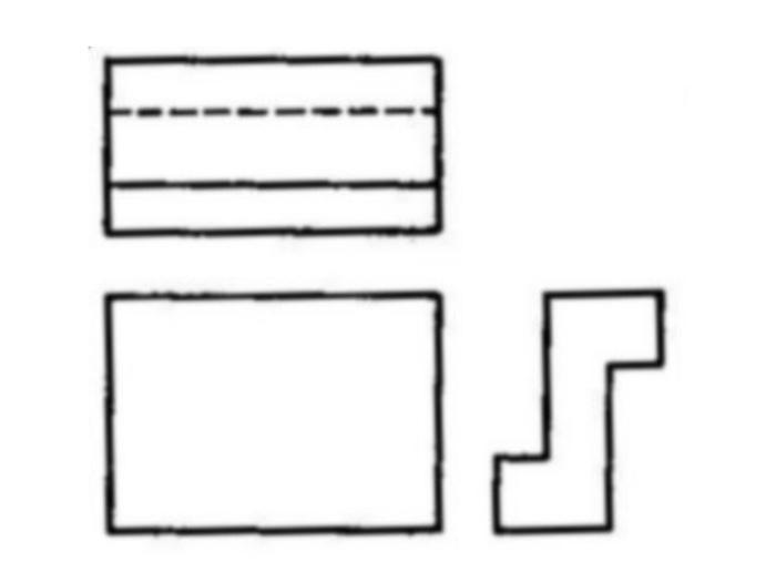 Solved Sketch the missing lines in the third view. The other | Chegg.com