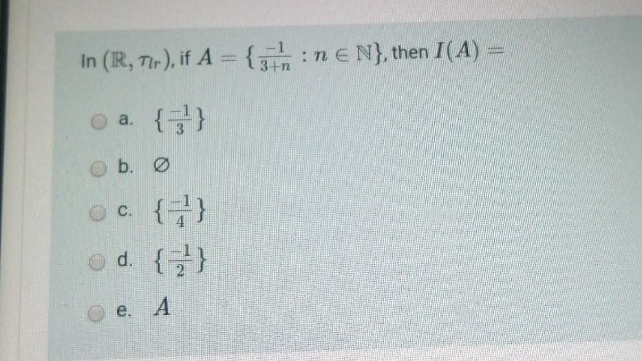 In R Tlr If A 3th N N Then I A A G B Chegg Com