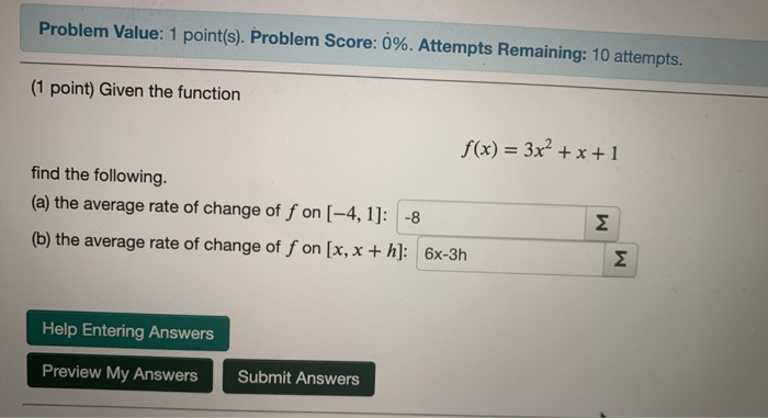 Solved Problem Value: 1 point(s). Problem Score: 0%. | Chegg.com