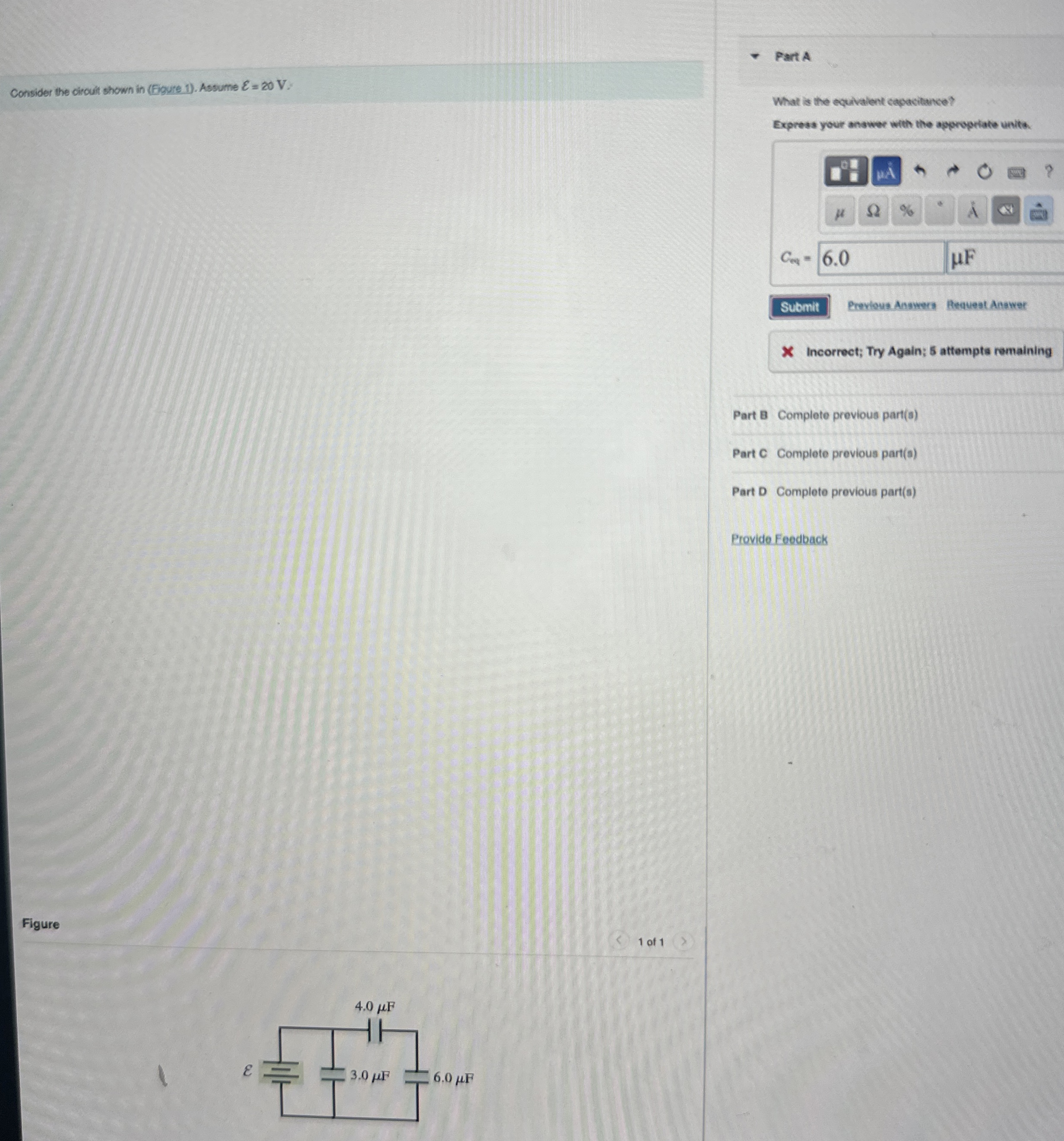 Solved Part AConsider the circult shown in (Figure 1). | Chegg.com