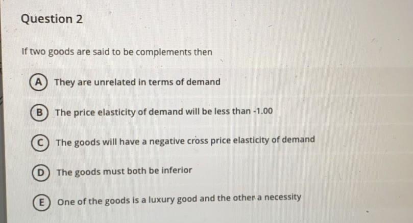 Solved Which of the following is true for a product with | Chegg.com
