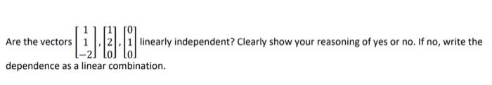 Solved Please use Row Operation (RREF) form to determine the | Chegg.com