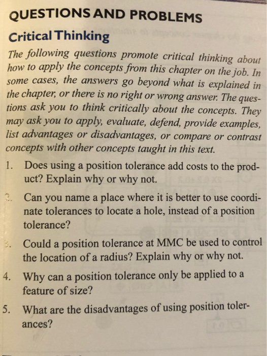 challenge your critical thinking answer the following questions