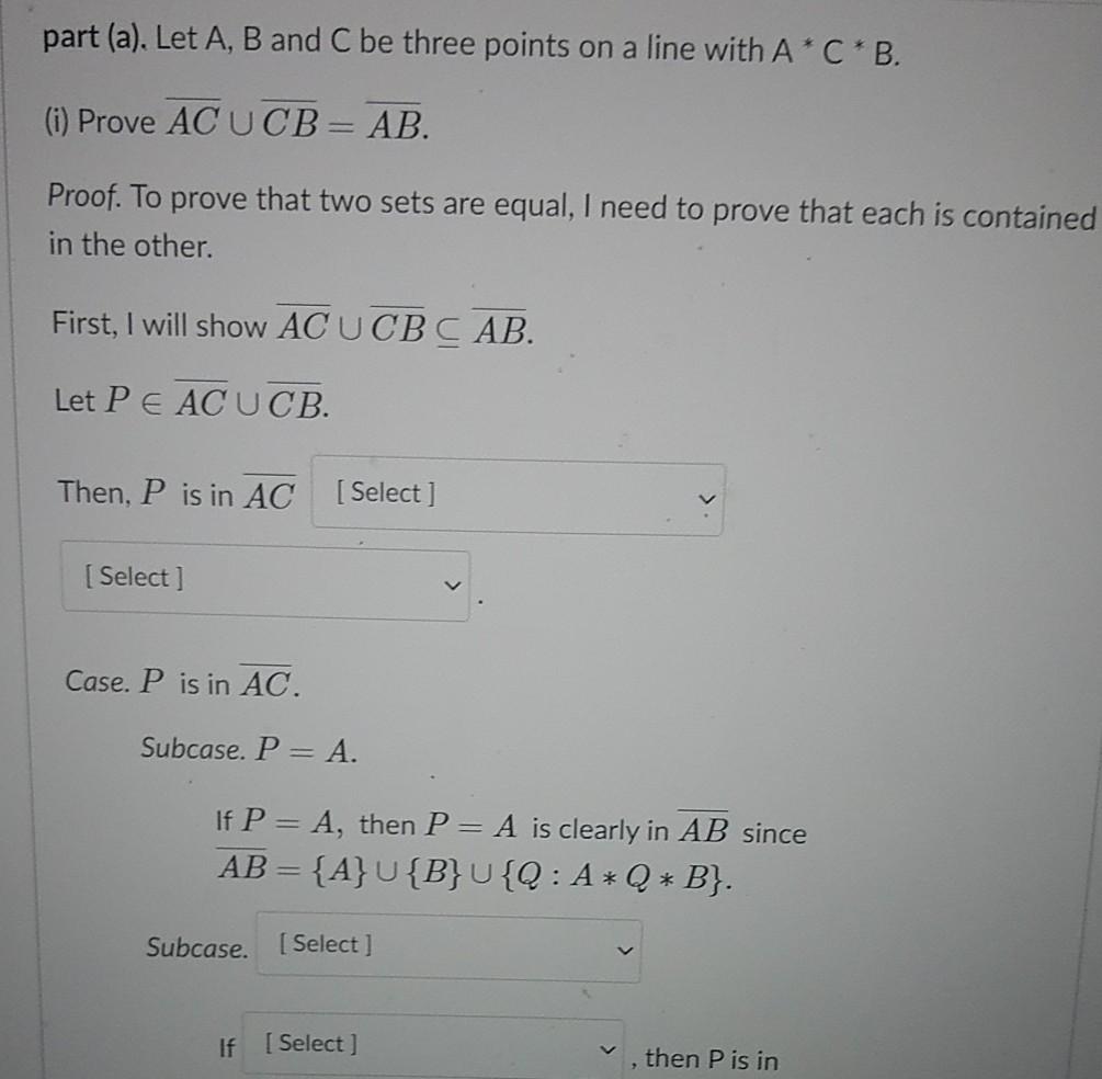 Part (a). Let A, B And C Be Three Points On A Line | Chegg.com