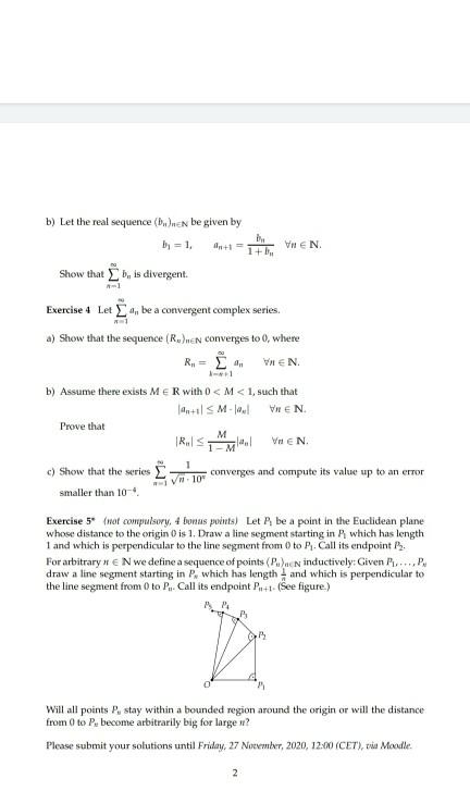 Solved Sheet 5 Exercise 1 A Check The Following Series F Chegg Com