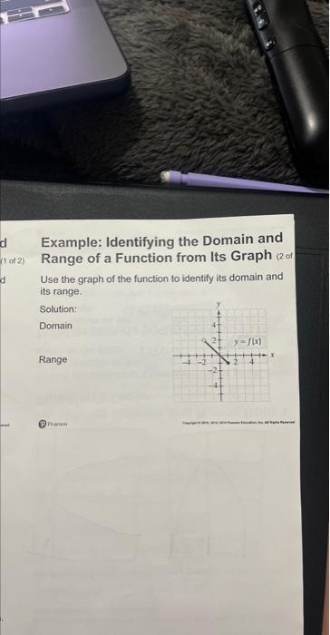 how to identify domain and range from a graph