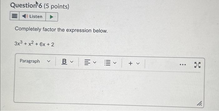 solved-completely-factor-the-expression-below-3x3-x2-6x-2-chegg