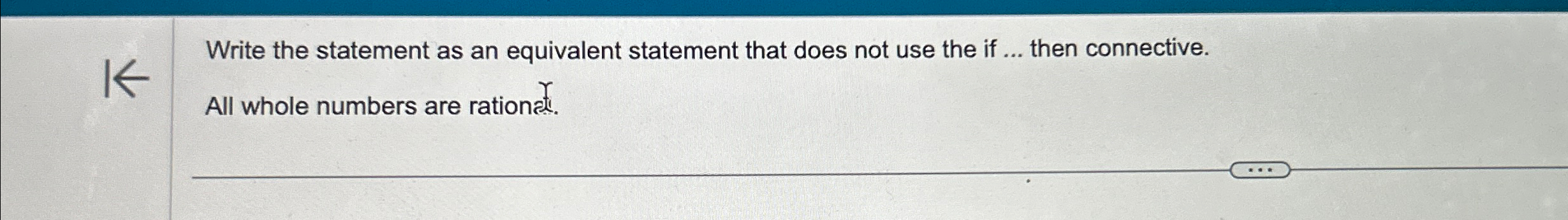 Solved Write the statement as an equivalent statement that | Chegg.com