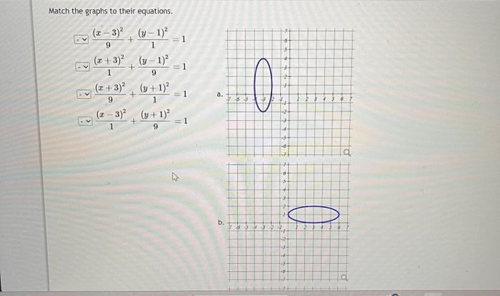Solved Match the graphs to their equations. | Chegg.com