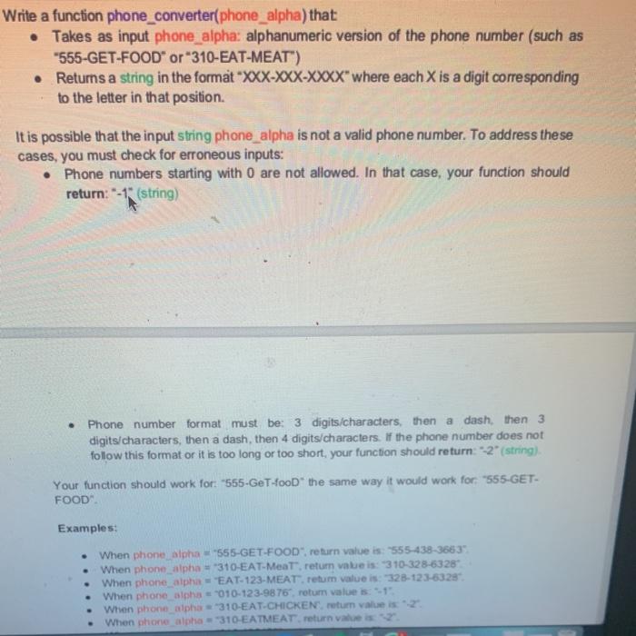 Solved Many companies use telephone numbers like | Chegg.com