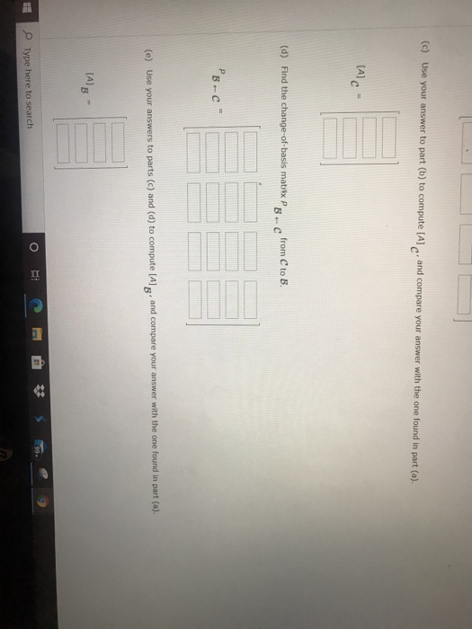 Solved DETAILS Consider The Following. A= B - The Standard | Chegg.com