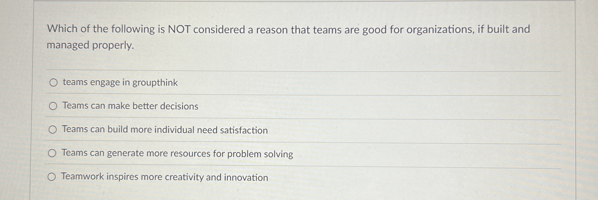 Solved Which of the following is NOT considered a reason | Chegg.com