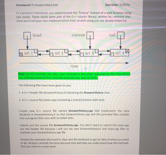 Linked list homework 08 picture